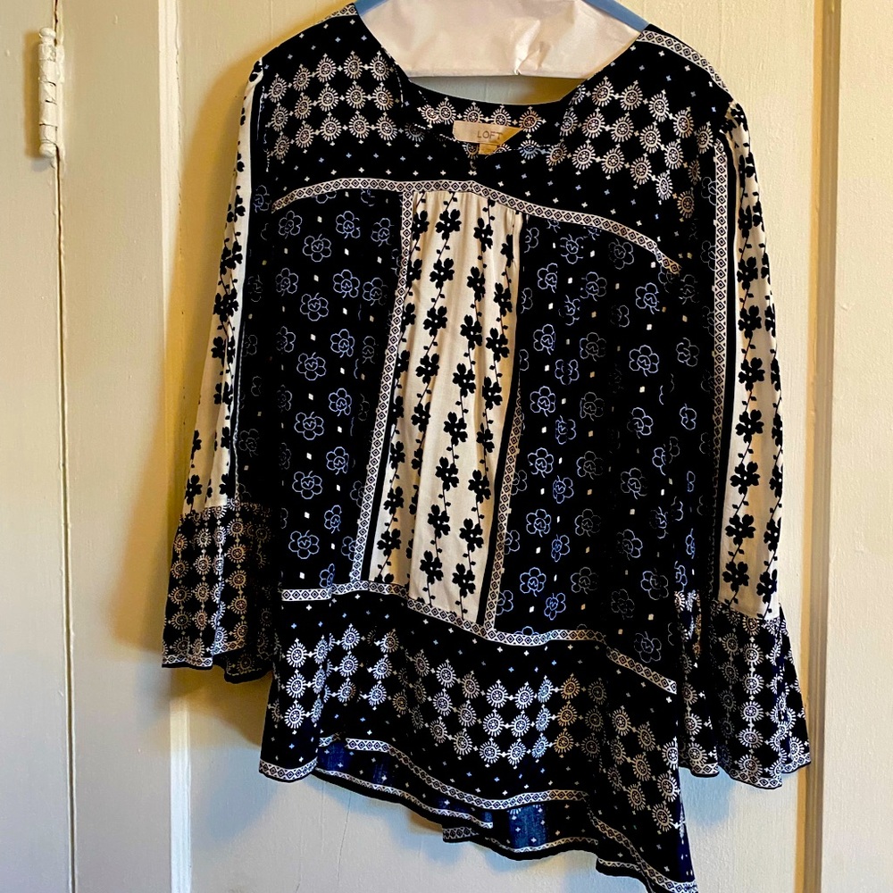 Loft floral blouse